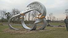 公園雕塑抽象魚群雕塑不銹鋼異形雕塑不銹鋼廣場雕塑
